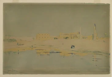 Ruínas de Luxor (wc no papel)