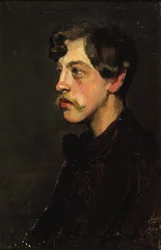 Retrato do poeta Camille Mauclair 1872-1945, c. 1895.