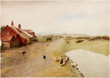 Casas de Stote, as &39;Casas de Abelha&39; de Horsley (bodycolour)