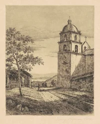 Missão Santa Bárbara, Olhando para o Sul, 1888.