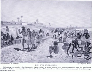 Os judeus fazendo tijolos, c.1920