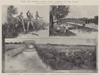 Com a Força de Socorro de Tientsin, Humours of the March