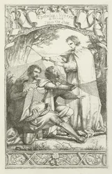 Ilustração para o progresso do peregrino por John Bunyan