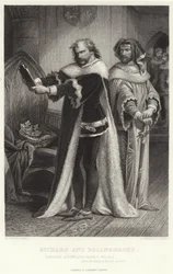 Richard e Bolingbroke, rei Ricardo II, ato IV, cena I