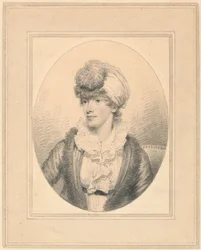 Retrato de uma jovem senhora num Turban