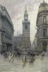 Walbrook e mansão de St. Stephen, cerca de 1895