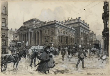 A Galeria de Arte, Mosley Street, e o Ateneu