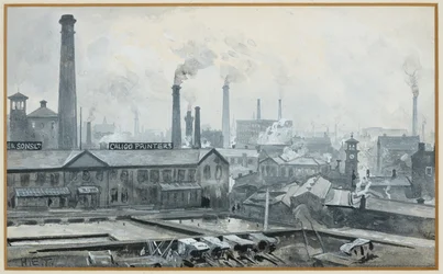 Vista da estação de London Road, Hoyle
