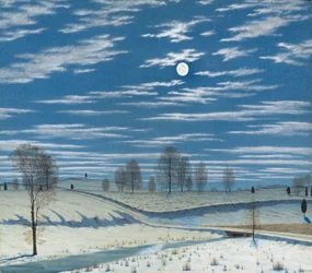 Cena de inverno no luar, 1869