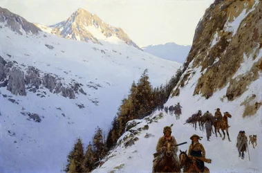 A trilha sobre a passagem, 1910