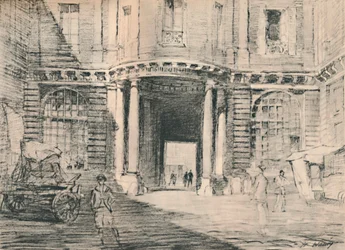 Forro duplo com palácios abandonados, c1927, 1927