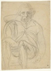 Retrato de Fuseli (anverso); Esboço de uma mão (verso)