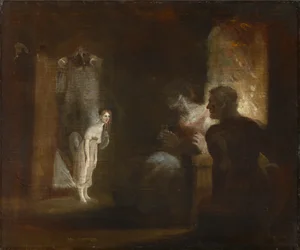 Undine entra na casa do pescador e sua esposa, 1821