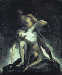 Visão do dilúvio, de «Paraíso Perdido», de John Milton (1608-74)