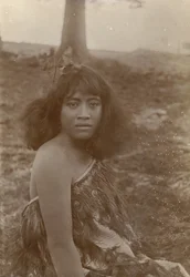 Estudo Maori, c.1910 (impressão de gelatina de prata)
