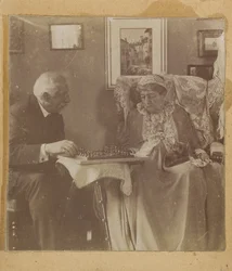 [Hardinge Hay Cameron e Lady Dalrymple a jogar xadrez]