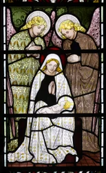 Anjos adorando Maria e o menino Jesus, c.1872
