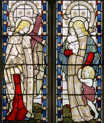 Fé e Caridade, 1871 (vitral)