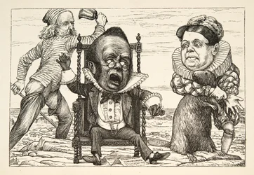 Tão grande era seu susto que seu colete ficou branco ”, de A Caça do Snark, uma Agonia em Oito Seis, de Lewis Carroll, pub. 1876