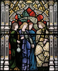 As Três Marias e um Anjo, 1865 (vitral)