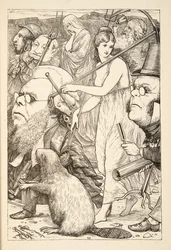 Para persegui-lo com garfos e esperança &39;, de A caça do Snark, uma agonia em oito encaixa, por Lewis Carroll, pub. 1876