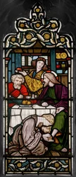 Lavagem dos pés, 1866 (vitral)