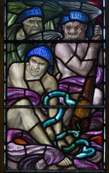 Yeovil, São João Batista, Lowndes & Drury, Henry Holiday, Ódio, Bestialidade e Veneno, 1917-18