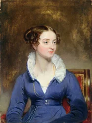 Jovem mulher de vestido azul, c. 1825