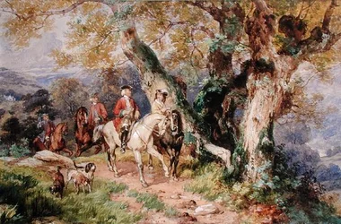 Números do Século XVIII em uma Paisagem