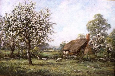Casa de campo na Primavera