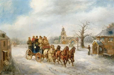 O treinador Uxbridge perto de Hillingdon
