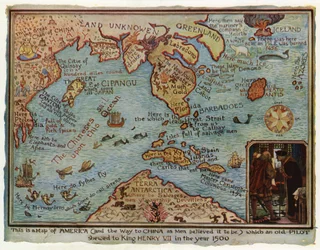 Um mapa imaginário da América, 1500