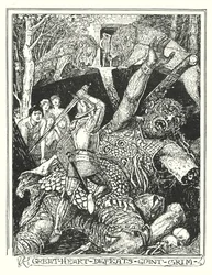 Ilustração para O Progresso do Peregrino de John Bunyan (litografia)