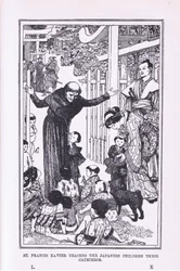 São Francisco Xavier ensina às crianças japonesas suas catechas, 1912