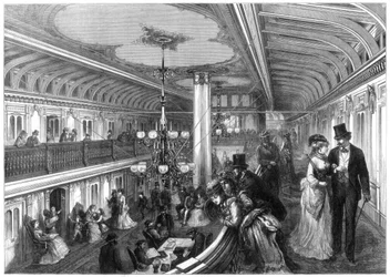 Bar de um barco a vapor, 1875