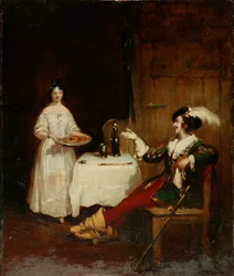 Sir Piercie Shafton e Mysie Harper, c.1831 (óleo sobre tela)