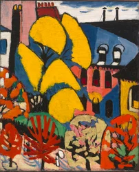 Árvores, c.1912-14 (óleo sobre tela)