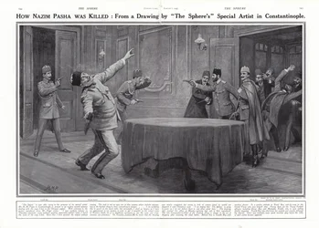 Assassinato de Nazim Paxá pelos Jovens Turcos, Constantinopla, 23 de janeiro de 1913