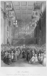 O Guildhall. Instalação do Lord Mayor em 8 de novembro de c41