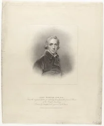 Portret van John Hoppner
John Hoppner, Esq. R.A. (título sobre o objecto)
Britse portretten (título da série)
The British Gallery of Contemporary Portraits (título da série)