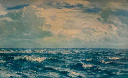 Um dia prateado a oeste das agulhas, Ilha de Wight, 1932