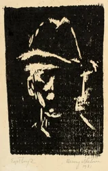 Retrato masculino com chapéu