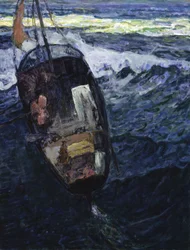 Pescadores no mar