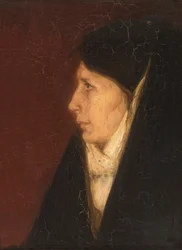 Perfil da cabeça de uma mulher, s.d.