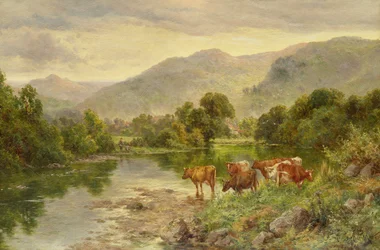 Piscina da Igreja, Bettws-y-coed (óleo)