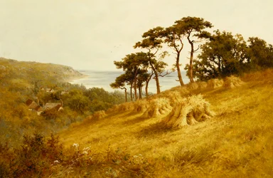Tempo de colheita, Fairlight, Sussex,