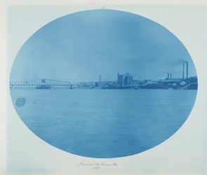Dique em La Crosse, Wisconsin, 1891 (foto)