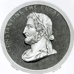 Retrato de Constantino, o Grande, de "A História do Declínio e Queda do Império Romano", de Edward Gibbon, 1808