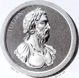 Retrato de Dídio Juliano, de &39;A História do Declínio e Queda do Império Romano&39; Vol 7, pág. 137. por Edward Gibbon, 1808
