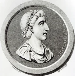 Retrato de Teodósio, de &39;A História do Declínio e Queda do Império Romano&39;, de Edward Gibbon, 1808